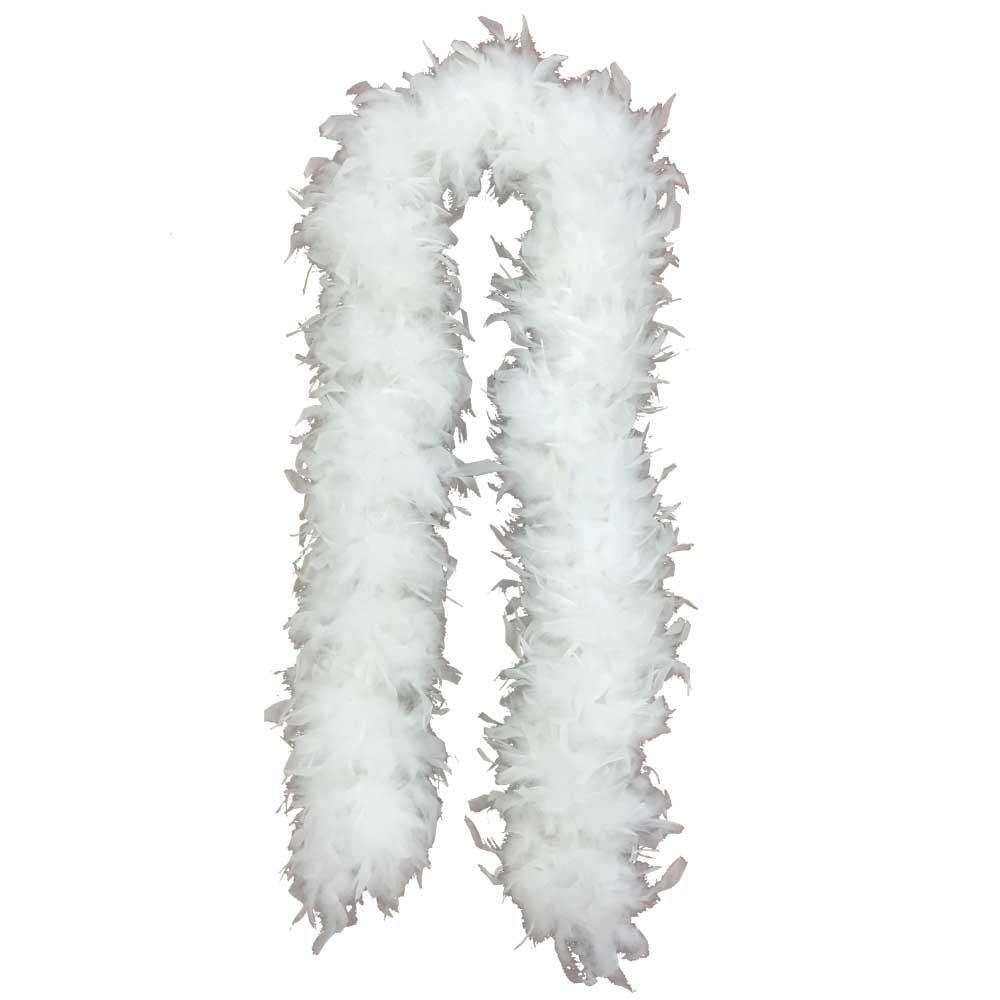 Boa en plumes blanches – Lot de 12–170 cm de long 60 g – Accessoire de déguisement pour enterrement de vie de jeune fille Boa en plumes blanches – Lot de 12–170 cm de long 60 g – Accessoire de déguisement pour enterrement de vie de jeune fille