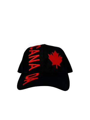 Chapeau Canadien - Noir et Rouge