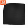 Bandana noir (paquet de 12)