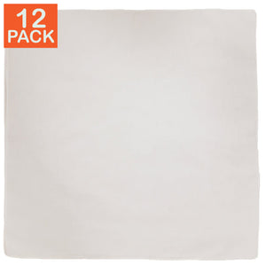White Blank Bandana (pack of 12)