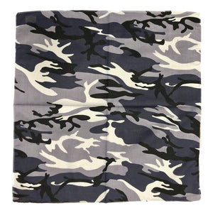 Bandanas camouflage gris de BandanaShop.ca