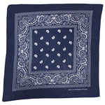 Navy Blue Paisley Bandana (pack of 12)