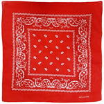 Red Paisley Bandanas (pack of 12)