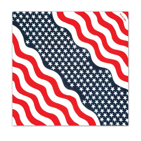 Waving Stars and Stripes Bandana (pack of 12)