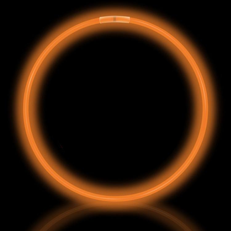 50 Orange Premium Glow Necklaces (Tube of 50)