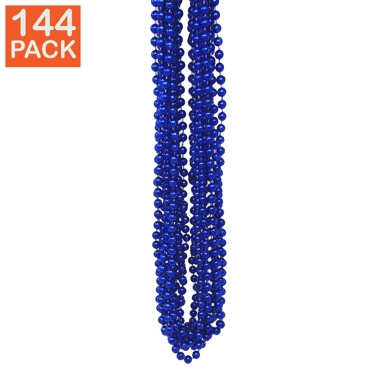 144 Blue Mardi Gras Beads