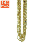 144 Gold Mardi Gras Beads