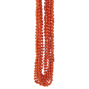 144 Orange Mardi Gras Beads