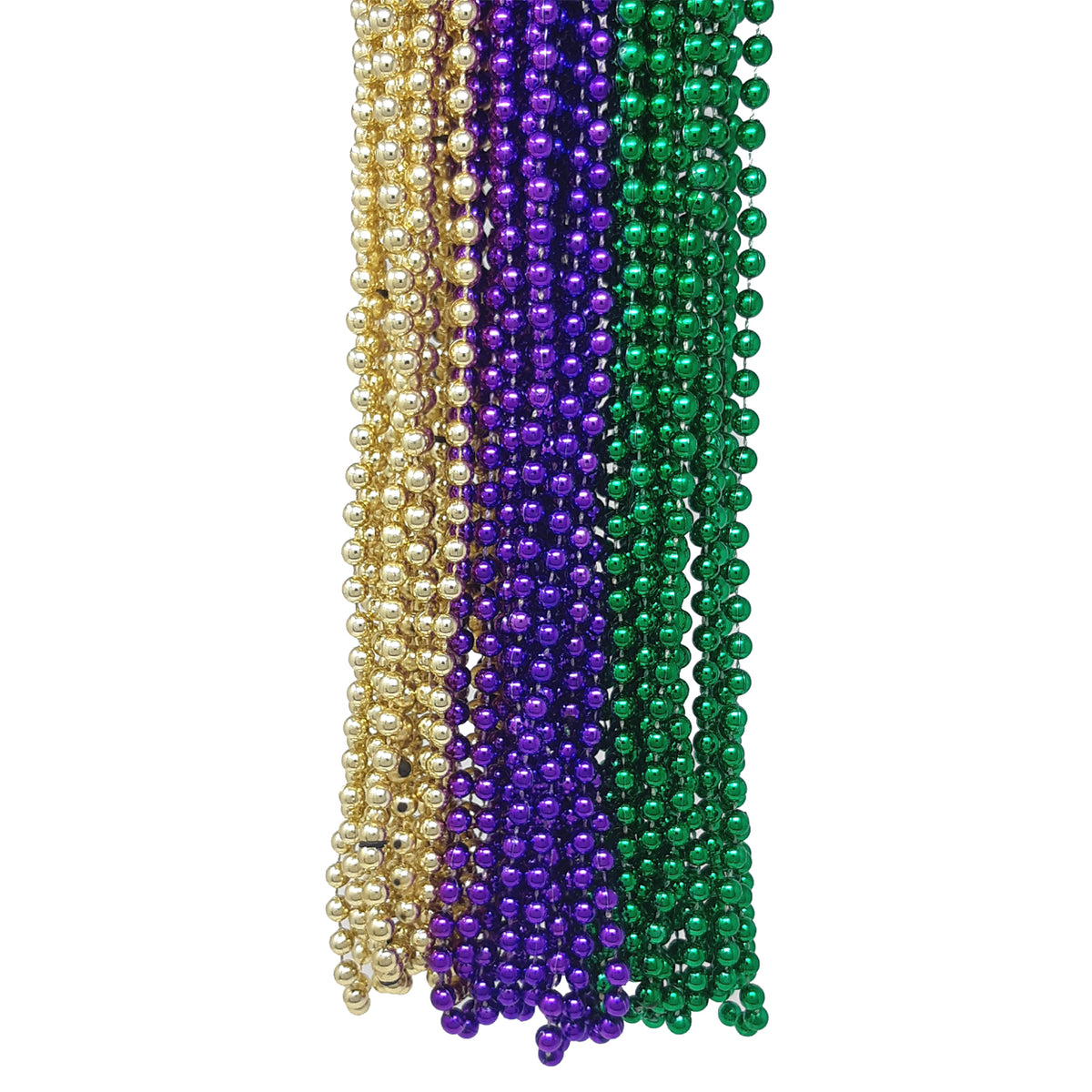 Purple Green and Gold Mardi Gras Beads One Way Novelties (Canada) One Way Novelties Inc.