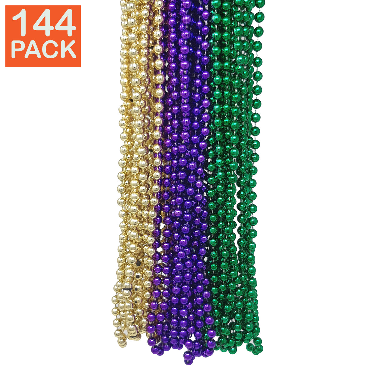 144 P-G-G Mardi Gras Beads