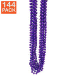 144 Purple Mardi Gras Beads