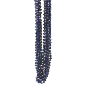 144 Navy Blue Mardi Gras Beads