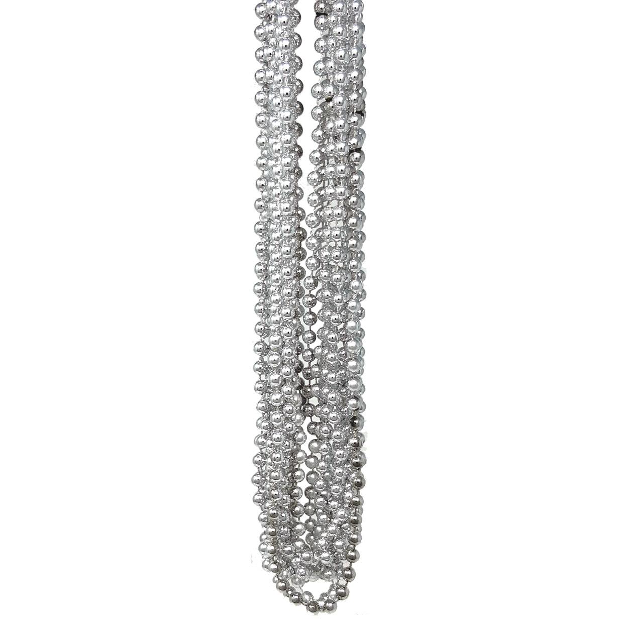 144 Silver Mardi Gras Beads