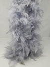 Boa à plumes en argent de 6" 60g