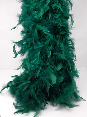 Boa à plumes vertes de 6" 60g