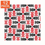 Red & Black Fire Hydrants Bandana