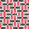 Bandana Fire Hydrants rouge et noir