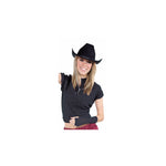 Chapeau de cowboy en feutre noir de luxe