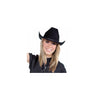 Chapeau de cowboy en feutre noir de luxe