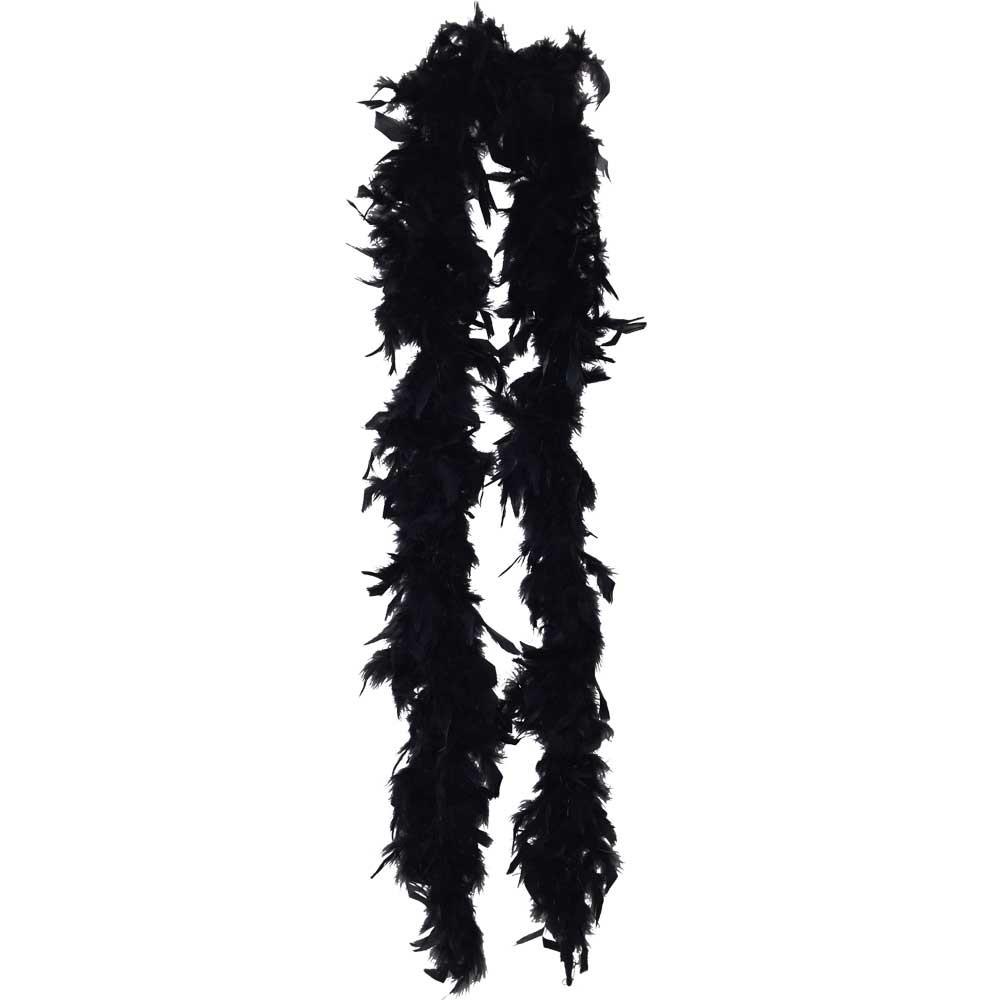 Black Lightweight Feather Boa - FeatherBoaShop.com