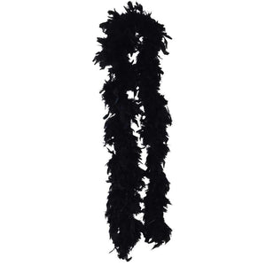 Boa en plumes noires - FeatherBoaShop.com