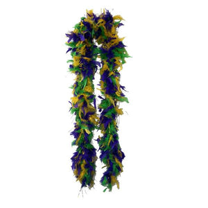 Boa de plumes en peluche Mardi Gras - FeatherBoaShop.com