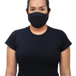 24 X Masque noir en coton Gildan - adulte