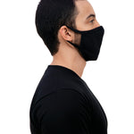 24 X Masque noir en coton Gildan - adulte