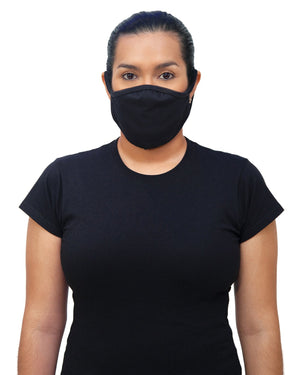 24 X Gildan Cotton Everyday Mask - Adult, Black