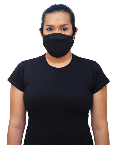 24 X Gildan Cotton Everyday Mask - Adult, Black