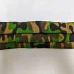 Masque en coton camouflage vert - adulte