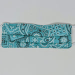 Canadian Made Cotton Paisley Mask - Kids, Turquoise
