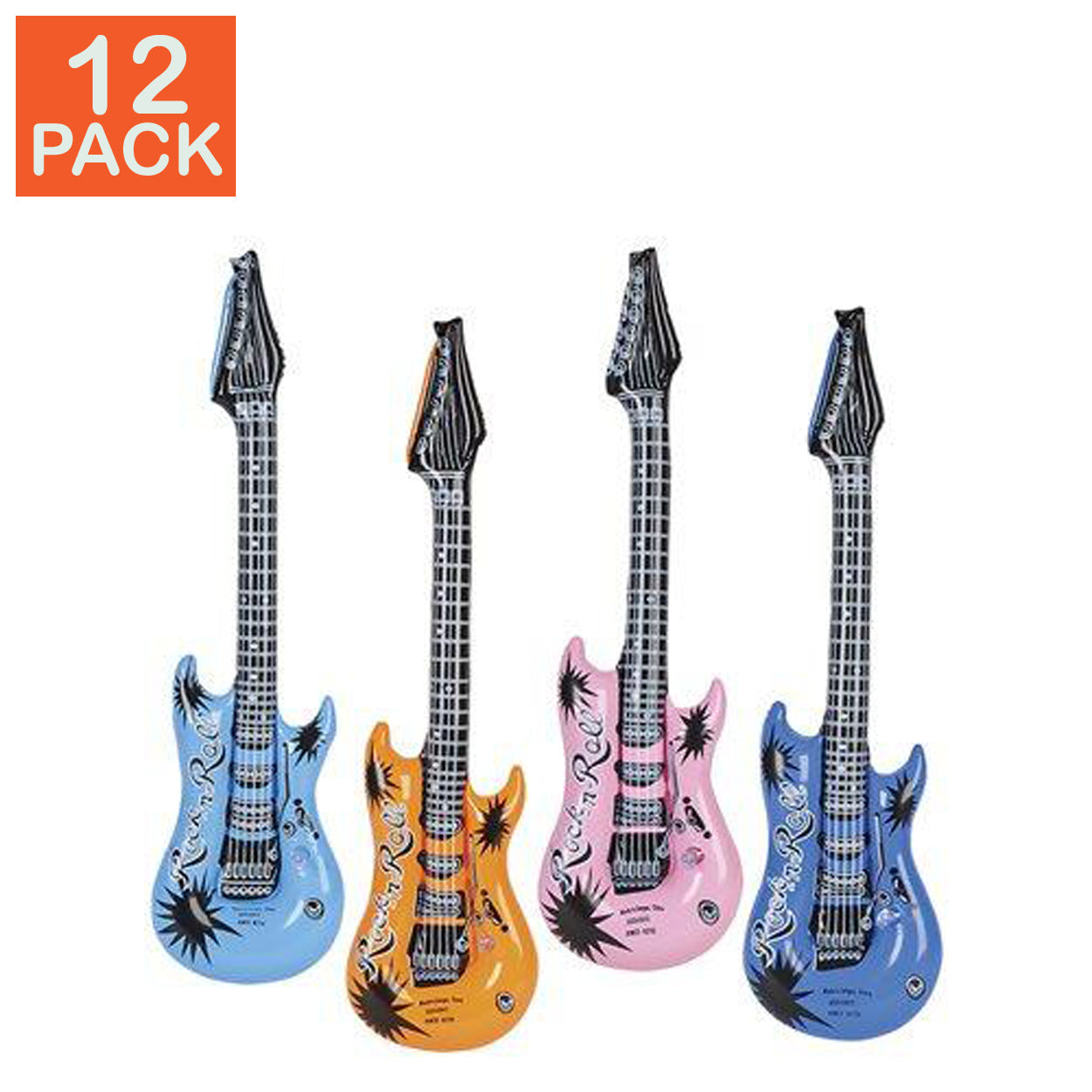 24" Inflatable Guitars (pack of 12)