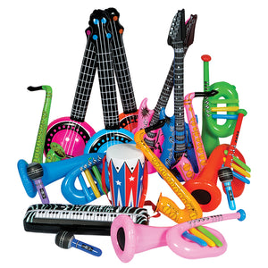 Inflatable Rock Band Instruments (24 pack)