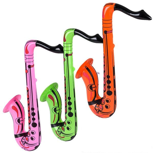 24" Inflatable Saxophone (pack of 12)