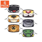 Zoo Animals Face Mask, Child (pack of 6)