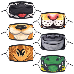 Zoo Animals Face Mask, Child (pack of 6)