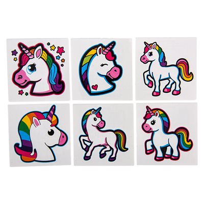 Unicorn Tattoos (Pack of 72)