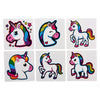Tatouages ​​de licorne (paquet de 72)