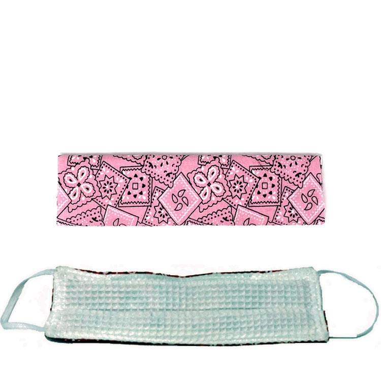 Pink Paisley Mask - Adult