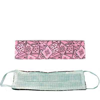 Pink Paisley Mask - Adult