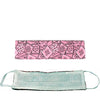 Pink Paisley Mask - Adult