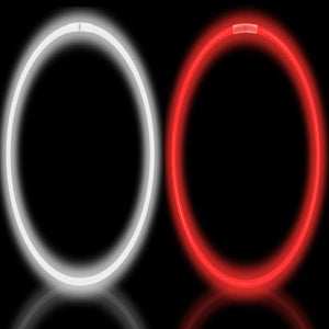 Colliers lumineux rouges et blancs (100 au total)