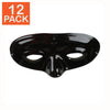 Demi-masque noir (paquet de 12)