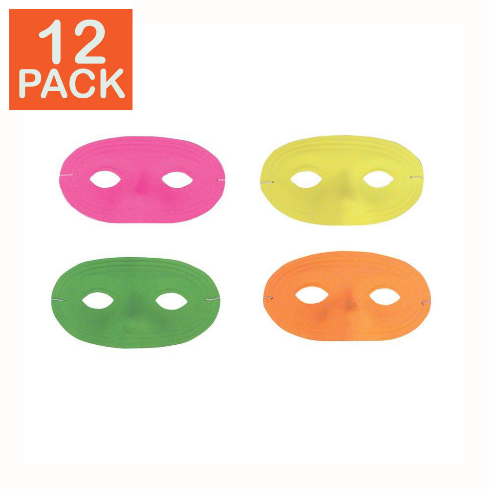 Neon Half Mask (pack of 12)