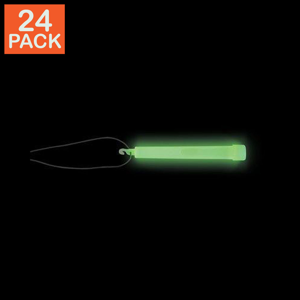 6" Green Premium Glow Sticks (pack of 24)