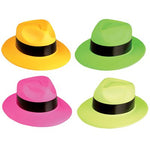 Neon Gangster Hats  (pack of 12)