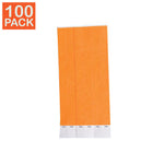 100 Orange Tyvek Wristbands