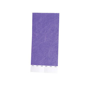 100 bracelets en Tyvek violets