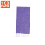 100 bracelets en Tyvek violets